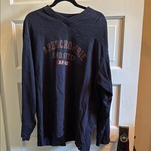 Abercrombie & Fitch Navy Long Sleeve Shirt